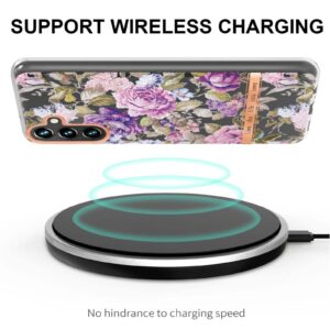 Samsung Galaxy A54 5G Θήκη Σιλικόνης Μωβ Παιώνια Flowers and Plants Series IMD TPU Phone Case Purple Peony