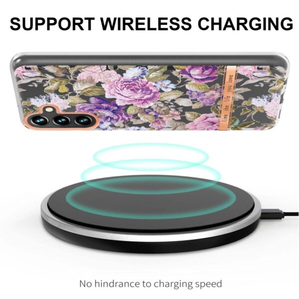 Samsung Galaxy A54 5G Θήκη Σιλικόνης Μωβ Παιώνια Flowers and Plants Series IMD TPU Phone Case Purple Peony