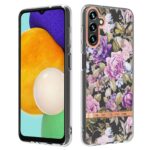 Samsung Galaxy A54 5G Θήκη Σιλικόνης Μωβ Παιώνια Flowers and Plants Series IMD TPU Phone Case Purple Peony