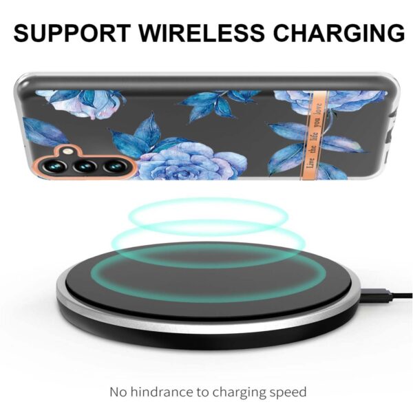 Samsung Galaxy A54 5G Θήκη Σιλικόνης Ορχιδέα Παιώνια Flowers and Plants Series IMD TPU Phone Case Orchid Peony