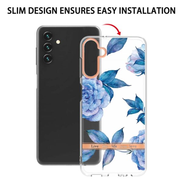 Samsung Galaxy A54 5G Θήκη Σιλικόνης Ορχιδέα Παιώνια Flowers and Plants Series IMD TPU Phone Case Orchid Peony