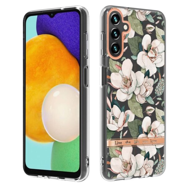 Samsung Galaxy A54 5G Θήκη Σιλικόνης Πράσινη Γαρδένια Flowers and Plants Series IMD TPU Phone Case Green Gardenia