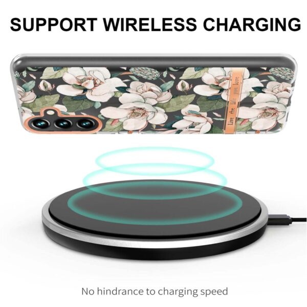 Samsung Galaxy A54 5G Θήκη Σιλικόνης Πράσινη Γαρδένια Flowers and Plants Series IMD TPU Phone Case Green Gardenia