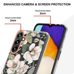 Samsung Galaxy A54 5G Θήκη Σιλικόνης Πράσινη Γαρδένια Flowers and Plants Series IMD TPU Phone Case Green Gardenia