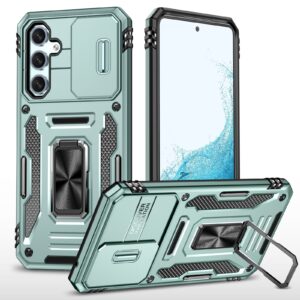 Samsung Galaxy A54 5G Θήκη Πράσινη Με Σταντ Armor PC + TPU Camera Shield Phone Case Alpine Green