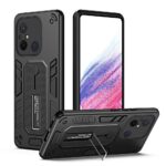 Xiaomi Redmi 12C Θήκη Μαύρη Με Σταντ Variety Brave Armor Finger Loop Holder Phone Case Black
