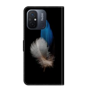 Xiaomi Redmi 12C Θήκη Βιβλίο Global Crystal 3D Shockproof Protective Phone Case Two Branches