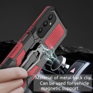 Samsung Galaxy A34 5G Θήκη Κόκκινη Armor Warrior Shockproof PC + TPU Phone Case Red