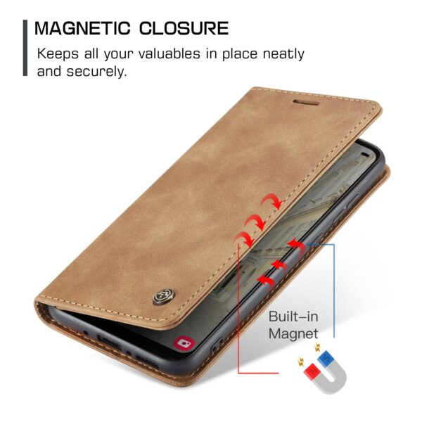 Samsung Galaxy A34 5G Θήκη Βιβλίο Καφέ CaseMe 013 Multifunctional Horizontal Flip Phone Case Brown