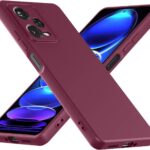 Xiaomi Redmi Note 12 Pro 5G Θήκη Σιλικόνης Μπορντό Soft Touch Silicone Rubber Soft Case Bordeaux