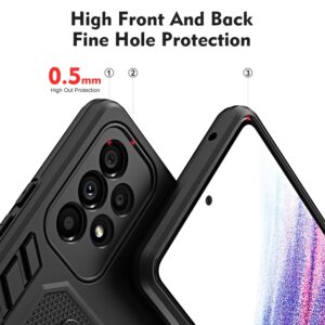 Samsung Galaxy A13 4G Θήκη Μαύρη Με Σταντ Variety Brave Armor Finger Loop Holder Phone Case Black