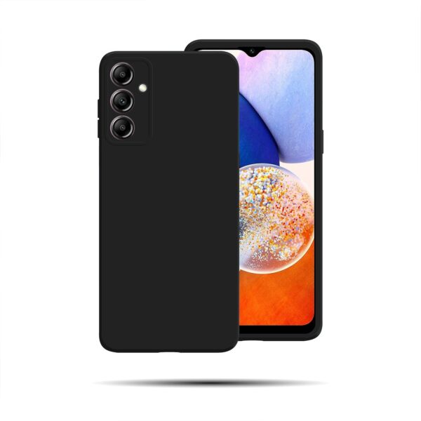 Samsung Galaxy A14 4G / A14 5G Θήκη Σιλικόνης Μαύρο Soft Touch Silicone Rubber Soft Black