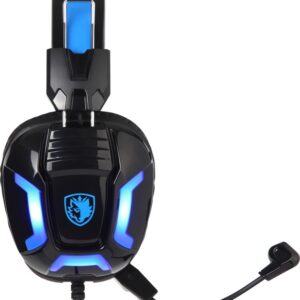 Sades Element Over Ear Gaming Headset με σύνδεση USB / 2x3.5mm Μπλε