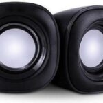 POWERTECH Multimedia Ηχεία PT-421, 2.0 channel, 3W x2, USB, Aux in, Black - Red (5202903201712)