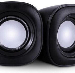 POWERTECH Multimedia Ηχεία PT-421, 2.0 channel, 3W x2, USB, Aux in, Black - Red (5202903201712)