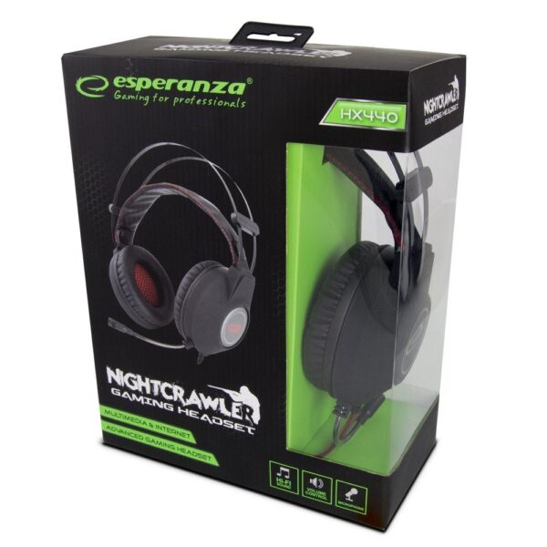 Esperanza Nightcrawler Gaming Ηeadphones with Microphone HX440