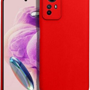 Xiaomi Redmi Note 12s Θήκη Σιλικόνης Κόκκινο Soft Touch Silicone Rubber Soft Case Red