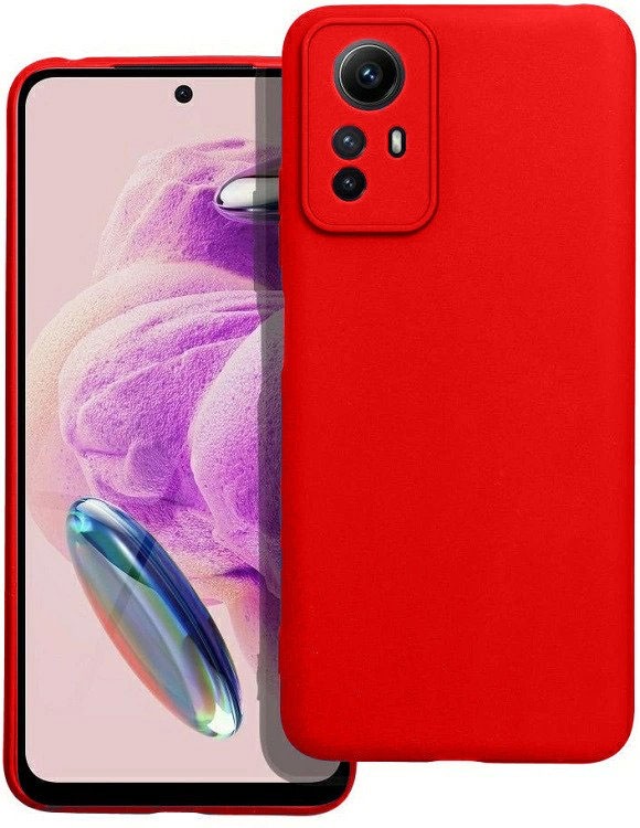 Xiaomi Redmi Note 12s Θήκη Σιλικόνης Κόκκινο Soft Touch Silicone Rubber Soft Case Red