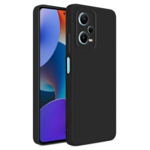 Xiaomi Redmi Note 12 Pro Plus 5G Θήκη Σιλικόνης Μαύρη Soft Touch Silicone Rubber Soft Case Black