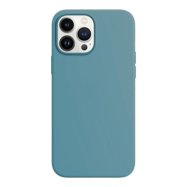 iPhone 15 Pro Max Θήκη Σιλικόνης Πετρόλ Soft Touch Silicone Rubber Soft Petrol