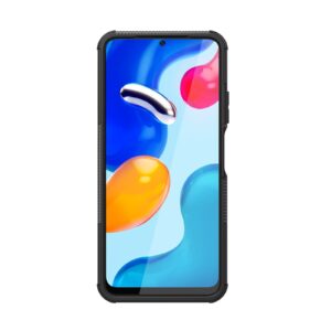 Xiaomi Redmi Note 12S Θήκη Μαύρη Tire Texture Shockproof TPU+PC Phone Case with Holder Black