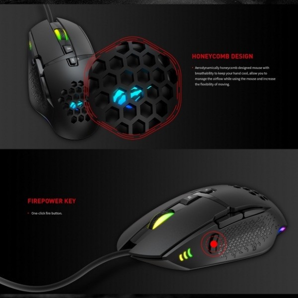 Havit MS1022 RGB Gaming Ποντίκι