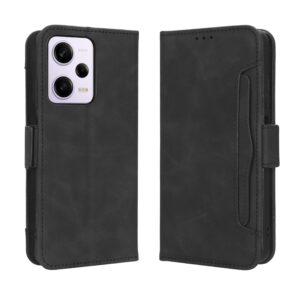 Xiaomi Redmi Note 12 Pro Plus 5G Θήκη Βιβλίο Μαύρο Skin Feel Calf Texture Card Slots Phone Case Black