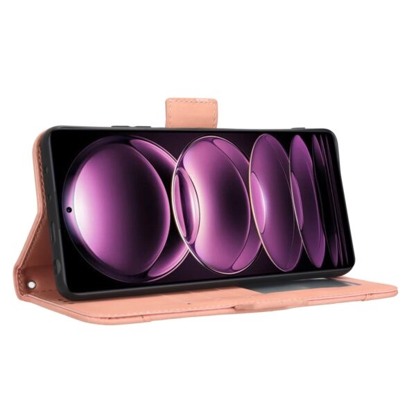 Xiaomi Redmi Note 12 Pro Plus 5G Θήκη Βιβλίο Ροζ Skin Feel Calf Texture Card Slots Phone Case Pink