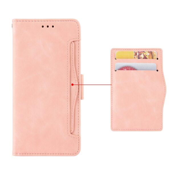 Xiaomi Redmi Note 12 Pro Plus 5G Θήκη Βιβλίο Ροζ Skin Feel Calf Texture Card Slots Phone Case Pink