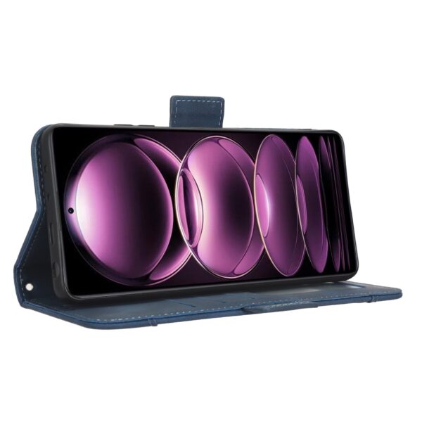 Xiaomi Redmi Note 12 Pro Plus 5G Θήκη Βιβλίο Μπλε Skin Feel Calf Texture Card Slots Phone Case Blue