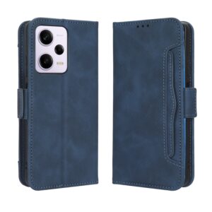 Xiaomi Redmi Note 12 Pro Plus 5G Θήκη Βιβλίο Μπλε Skin Feel Calf Texture Card Slots Phone Case Blue