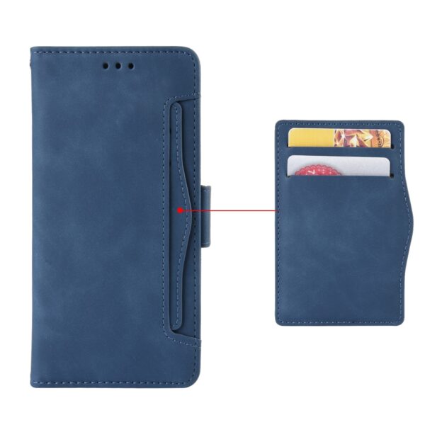 Xiaomi Redmi Note 12 Pro Plus 5G Θήκη Βιβλίο Μπλε Skin Feel Calf Texture Card Slots Phone Case Blue