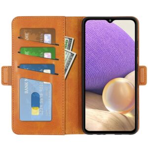 Samsung Galaxy A53 5G Θήκη Βιβλίο Κίτρινη Dual-side Magnetic Buckle Phone Case Yellow