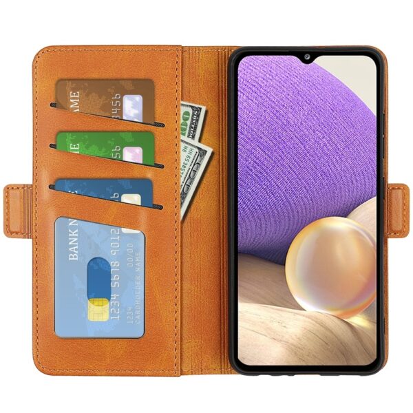 Samsung Galaxy A53 5G Θήκη Βιβλίο Κίτρινη Dual-side Magnetic Buckle Phone Case Yellow