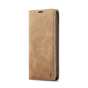 iPhone 15 Plus Θήκη Βιβλίο Καφέ CaseMe 013 Multifunctional Horizontal Flip Phone Case Brown