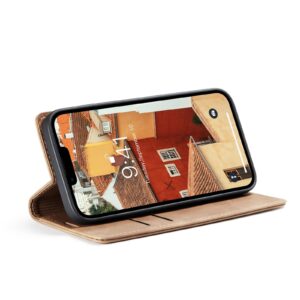 iPhone 15 Plus Θήκη Βιβλίο Καφέ CaseMe 013 Multifunctional Horizontal Flip Phone Case Brown