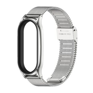 Λουράκι Xiaomi Mi Band 3/4/5/6 Ασημί Mijobs CS Metal Three Bead Stainless Steel Watch Band Silver