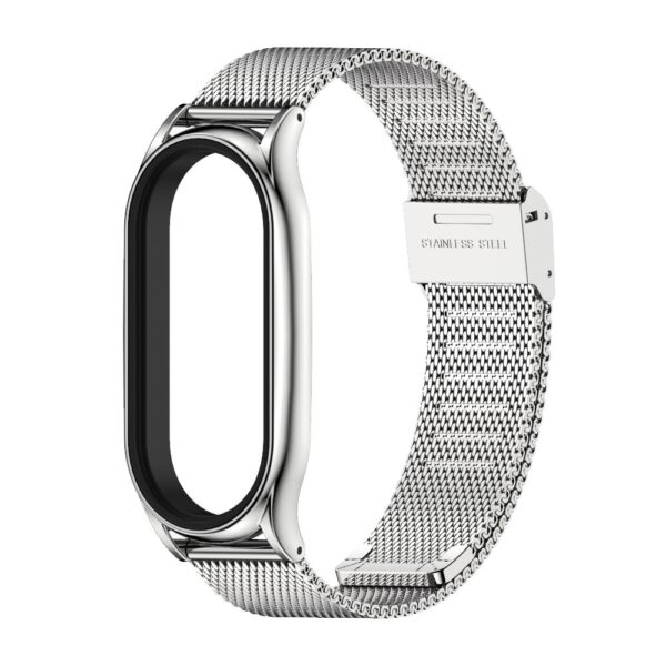 Λουράκι Xiaomi Mi Band 3/4/5/6 Ασημί Mijobs CS Metal Three Bead Stainless Steel Watch Band Silver