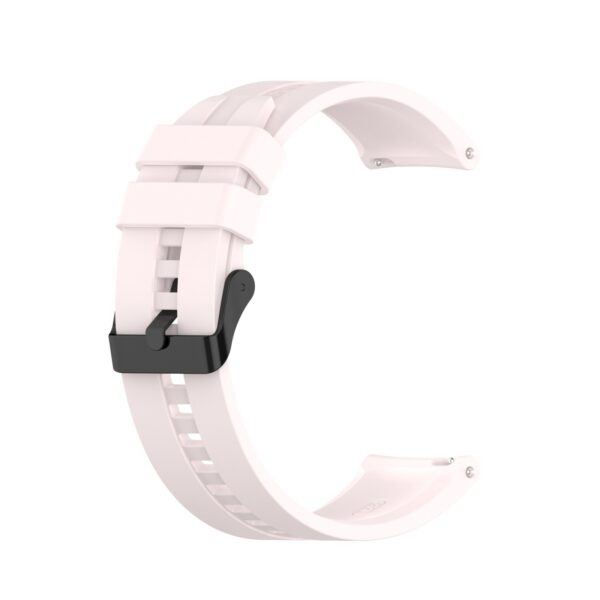 Λουράκι Huawei Watch GT 3 46mm/GT Runner 22mm Ανοιχτό Ροζ Silicone Replacement Watchband with Black Buckle Quicksand Pink