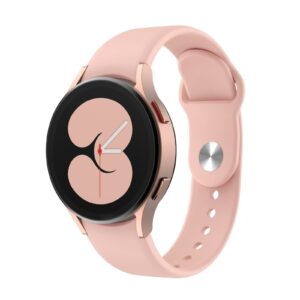 Λουράκι Samsung Galaxy Watch 4 40&44mm / Watch 4 Classic 42&46mm Ανοιχτό Ροζ Silicone Reverse Buckle Watch Band Sand Pink