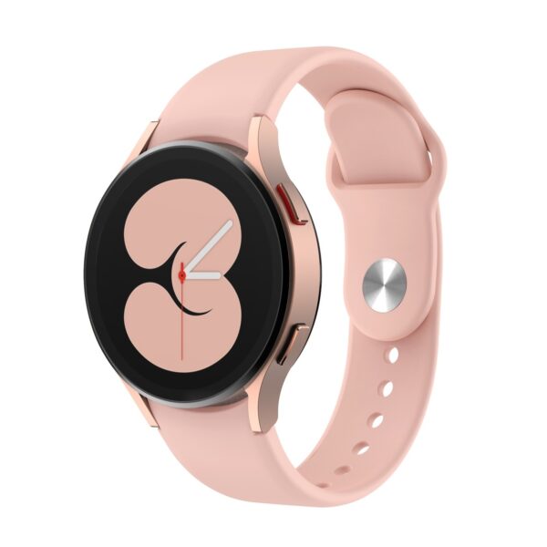 Λουράκι Samsung Galaxy Watch 4 40&44mm / Watch 4 Classic 42&46mm Ανοιχτό Ροζ Silicone Reverse Buckle Watch Band Sand Pink