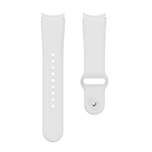 Λουράκι Samsung Galaxy Watch 4 40&44mm / Watch 4 Classic 42&46mm Λευκό Silicone Reverse Buckle Watch Band White