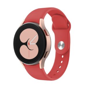 Λουράκι Samsung Galaxy Watch 4 40&44mm / Watch 4 Classic 42&46mm Κόκκινο Silicone Reverse Buckle Watch Band Red