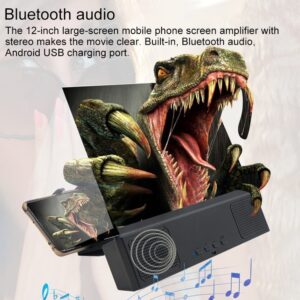 L2 12.0 Inch Universal Foldable Mobile Phone Screen Magnifier with Bluetooth Speaker