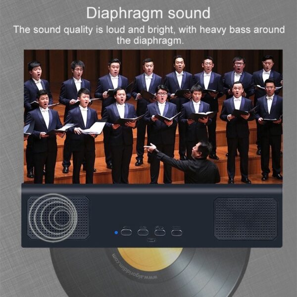 L2 12.0 Inch Universal Foldable Mobile Phone Screen Magnifier with Bluetooth Speaker