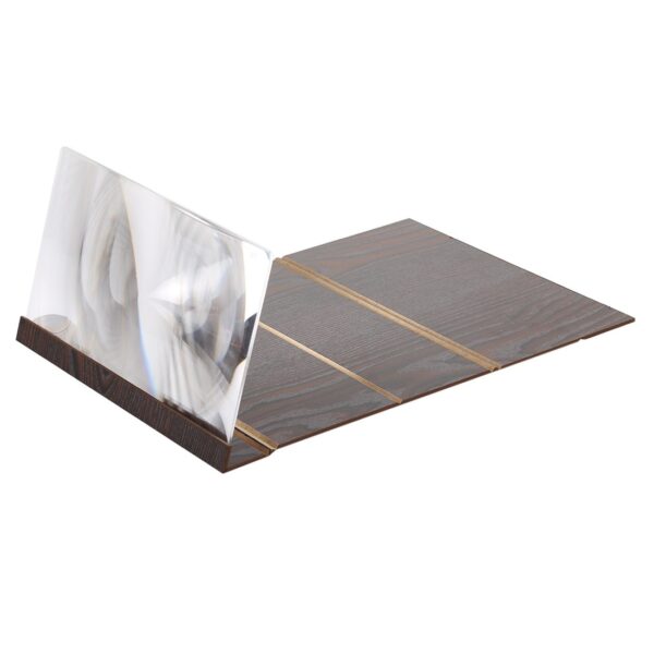 12.0 inch Portable Wood + Organic Glass Eyeshield 3D Mobile Phone Screen Magnifier Bracket Enlarge with Holder