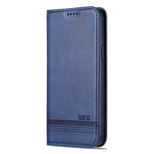 iPhone 15 Plus Θήκη Βιβλίο Μπλε AZNS Magnetic Calf Texture Flip Phone Case Blue iPhone 15 Plus Θήκη Βιβλίο Μπλε AZNS Magnetic Calf Texture Flip Phone Case Blue