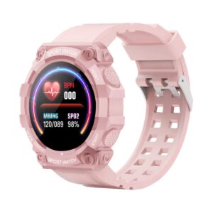 FD68 Smartwatch με Παλμογράφο (ΡΟΖ)