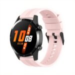 Λουράκι Huawei Watch GT 3 46mm/GT Runner 22mm Ανοιχτό Ροζ Silicone Replacement Watchband with Black Buckle Quicksand Pink