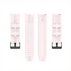 Λουράκι Huawei Watch GT 3 46mm/GT Runner 22mm Ανοιχτό Ροζ Silicone Replacement Watchband with Black Buckle Quicksand Pink